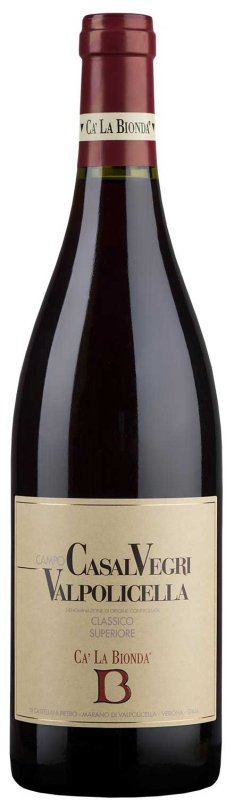 Ca la Bionda - Valpolicella Classico Superiore Campo Casal Vegri DOC 2021 - BIO