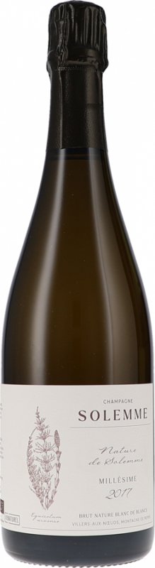 Champagne Solemme - Champagner Nature de Solemme Blanc de Blancs Brut Nature Millésimé 2017 - BIO