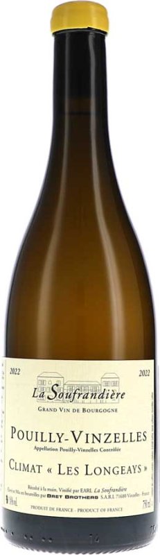 La Soufrandière - Pouilly-Vinzelles Climat Les Longeays AOC 2021 - BIO
