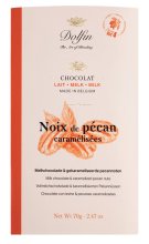 Dolfin - Vollmilchschokolade mit karamellisierten Pekannüssen - 70gr.